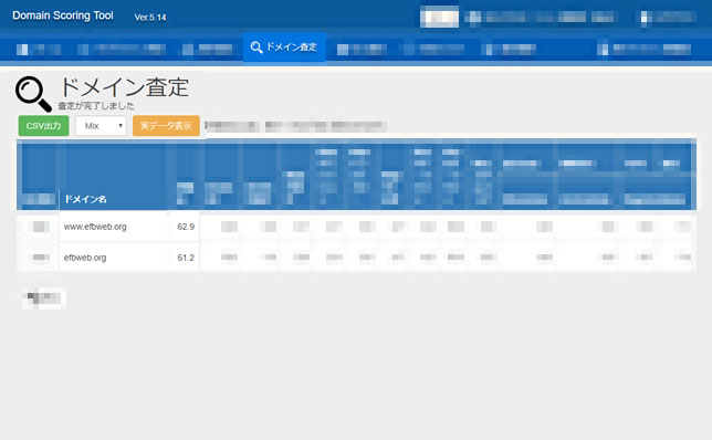 アクセスジャパンの自社用SEOツール「ドメイン査定ツール」の調査結果